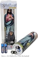 Vista 6 de Sagrado Corazón de Jesús, vela de oración devocional sin llama LED