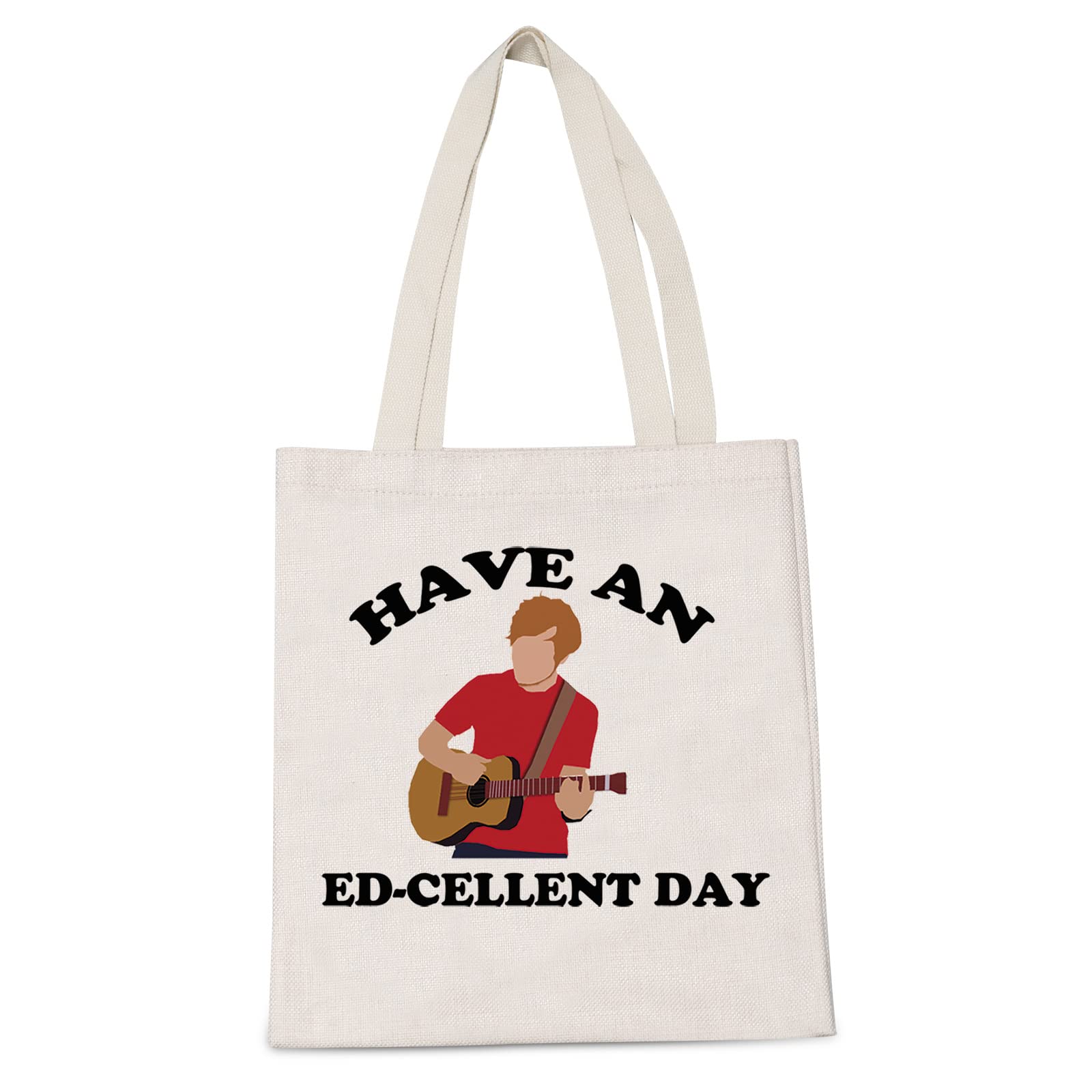 LEVLOPop Music Lovers Gifts Have An Ed-cellent Day Foldable Shopping Bags Guitar Lovers Birthday Travel Case for Her