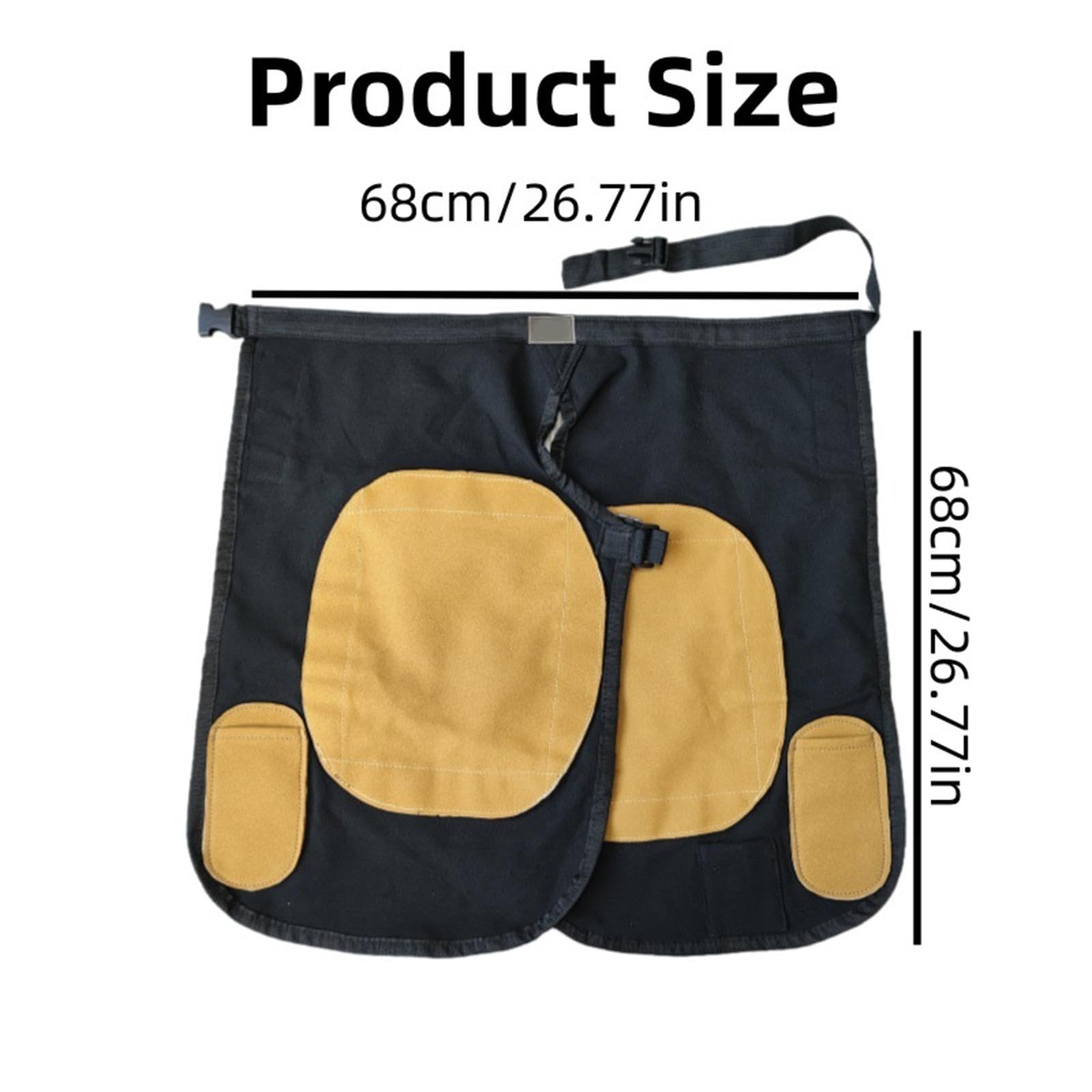 LOVIVER Tablier de Maréchal-Ferrant Protecteur, Outils Équestres, Housse Antidéchets en Toile, Grandes Poches Multi-Outils, Ergonomique, Protection, Fournitures d'Écurie pour Parage des Sabots