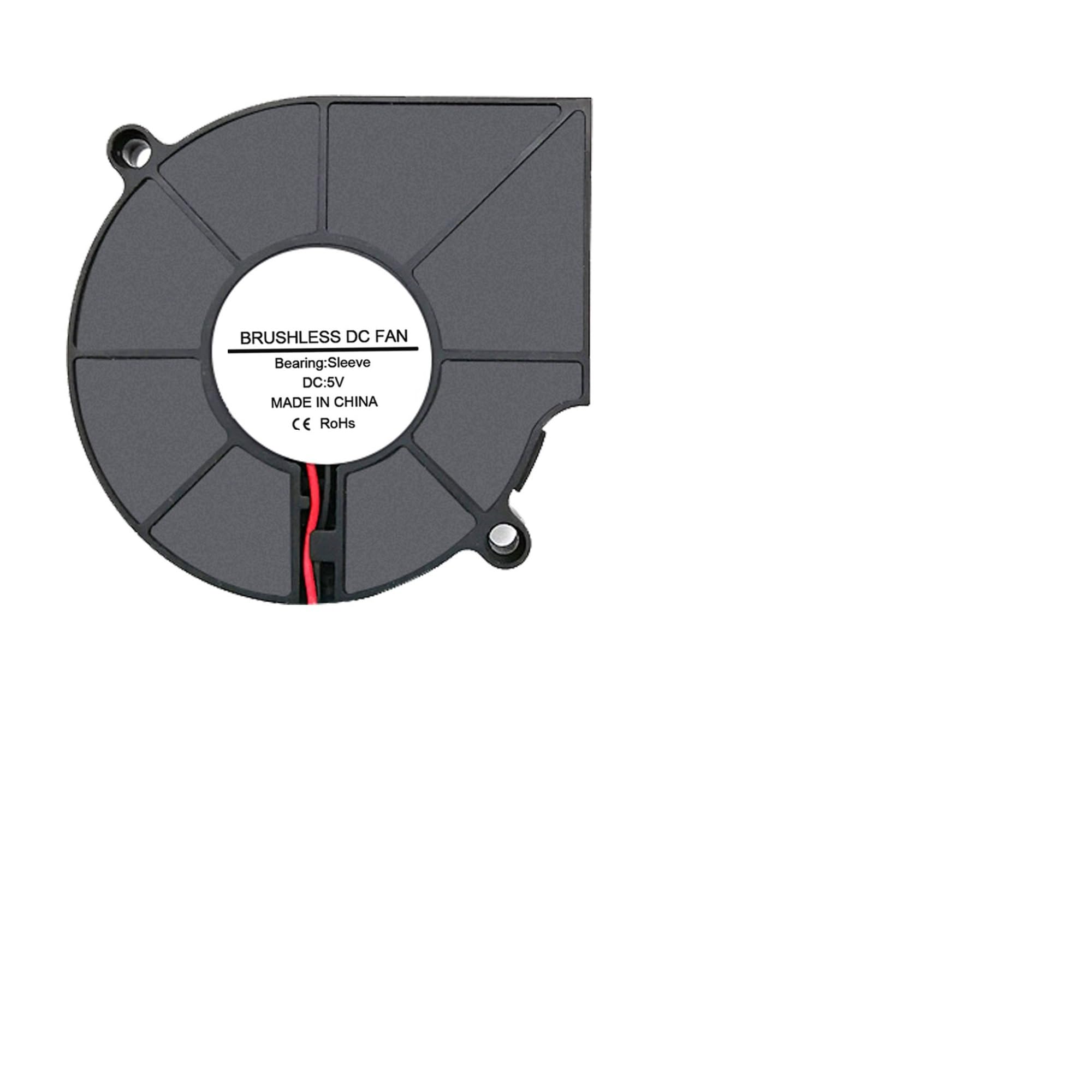 75mm 75x75x15mm DC Brushless Blower Cooling Fans 5V/12V/24V 75mm 7515 Blower Fans(5V USB,2PCS 7515 Blowers)