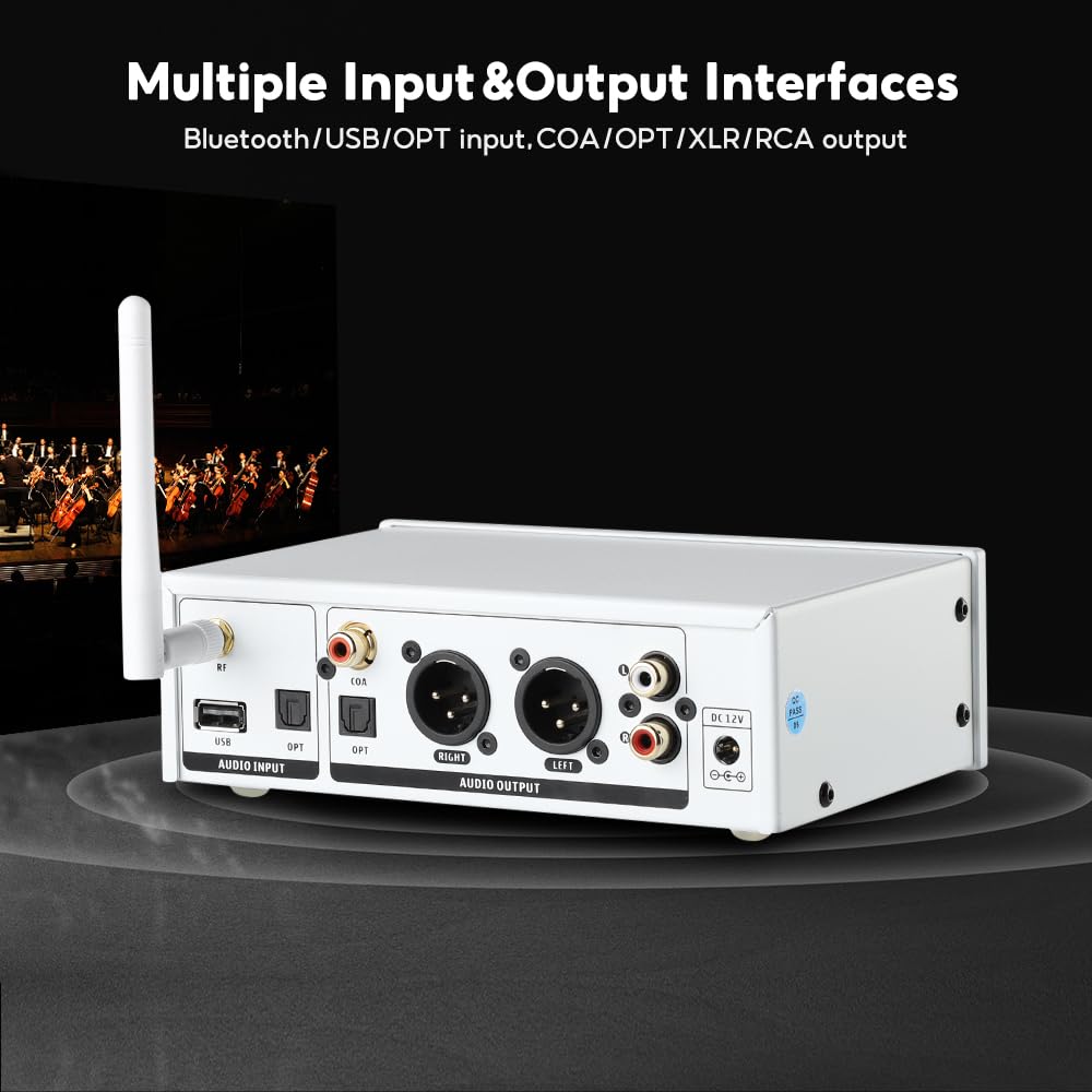 AIYIMA DP02 Mini USB Digital Player Preamp Bluetooth 5.1 Stereo