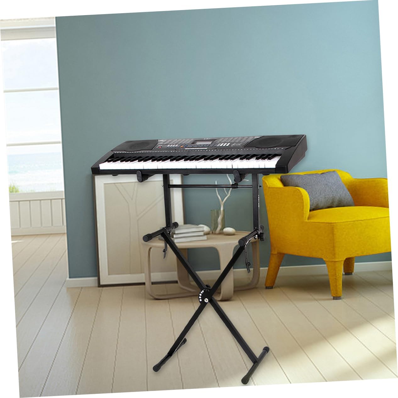 Abaodam 2sets Keyboard Stand Lightweight Double Keyboard Rack for Practical Piano Support Portable and Design for Musicians and Enthusiasts