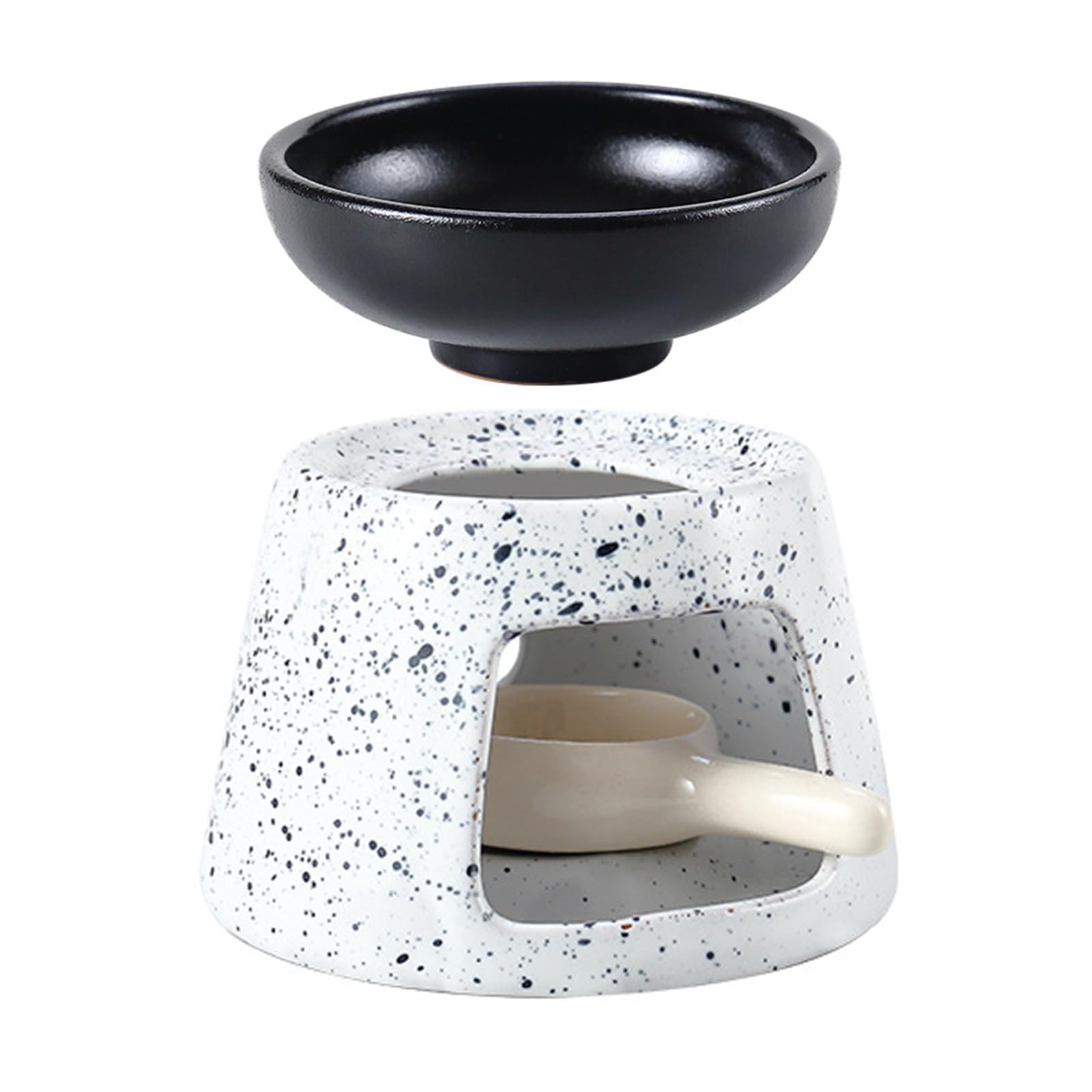 Ceramics Aromatherapies Burners for Essential Oil Melts Warmer Stove with Tealight Holder Spoon Set Accessories Teapot Heater with Holder