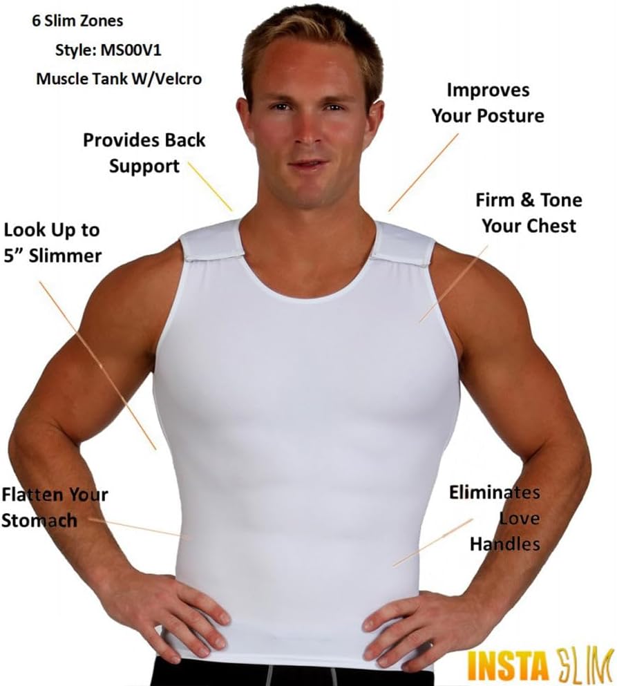 Insta Slim High Compression Muscle Tank Hook and Loop MS00V1