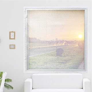 Window Insulating Film Window Insulation Fim,Waterproof Transparent Window Tarpaulin Double-layer Windproof And Soundproof Window Sticker Windshield Customizable (Color : Clear,Size : 1.39x4