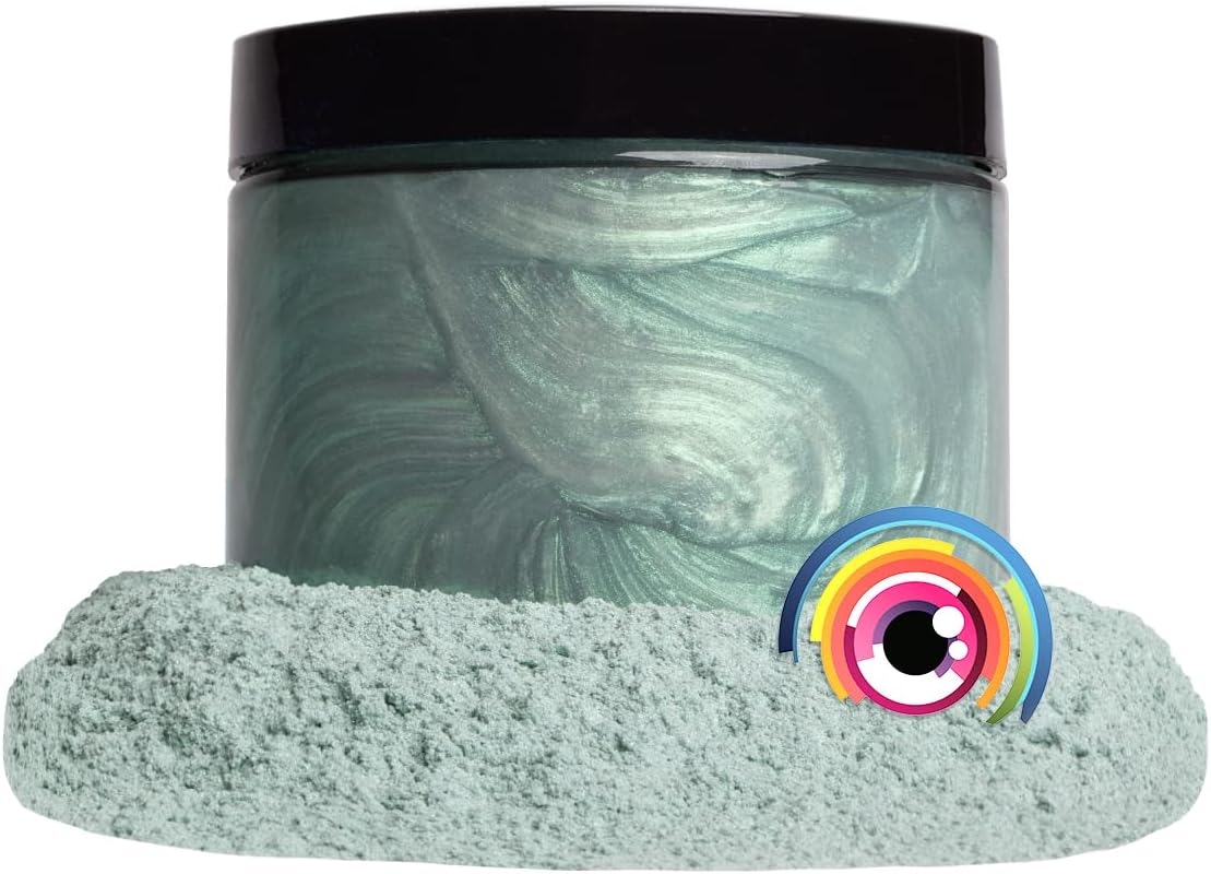 Eye Candy Pigments Premium Green Mica Powder - Gage Green (50gr) - for Epoxy, Resin, Soap, Paint, Woodworking, Acrylic Pouring, Bath Bombs, Fishing Lures - DIY Arts and Crafts Additive - Image 6