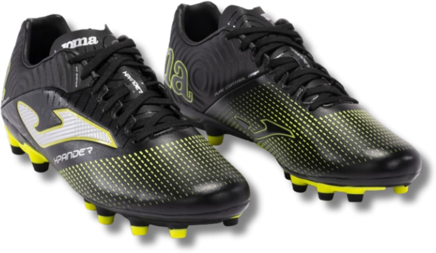 Joma - Soccer Shoes for Men - Microfiber Football Shoes for Men - Mens Cleats (Black, US Footwear Size System, Adult, Men, Numeric, Medium, 10)