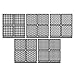 LUCY CLAY Microstencils Texture Sheets for Polymer Clay 3.12" x 3.12" 5-pcs Set (Microstencils Set 1)