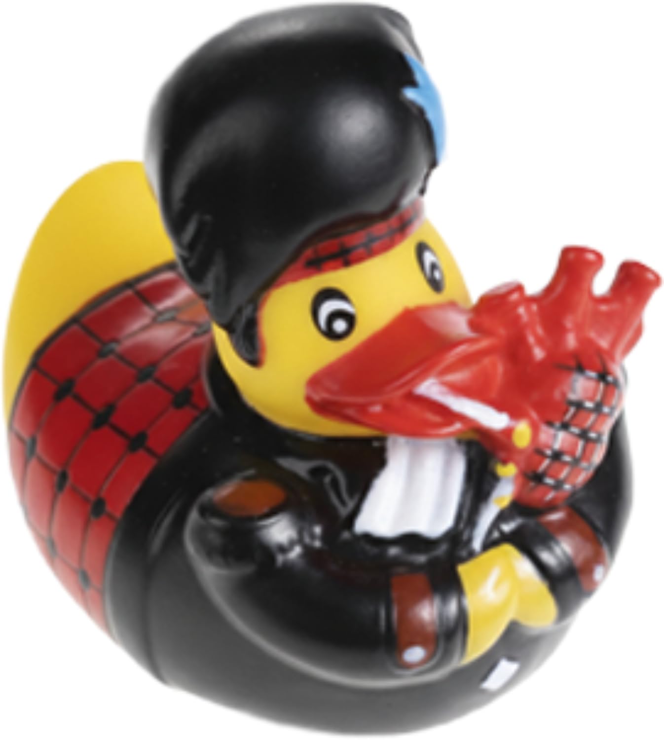 Bagpipe Rubber Duck 9cm Scottish Musician Bath – Novelty Bagpiper Duck Character Floating Bath with Soft Rubber Body, Fun Water Play for Kids & Adults, Unique Scotland Souvenir Gift
