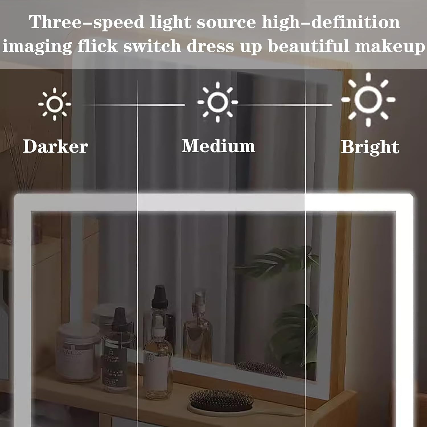 Stianiiie Tisch Spiegel Klappbar - 90° Neigbar Mit Standfuß Für Schminken & Rasieren
