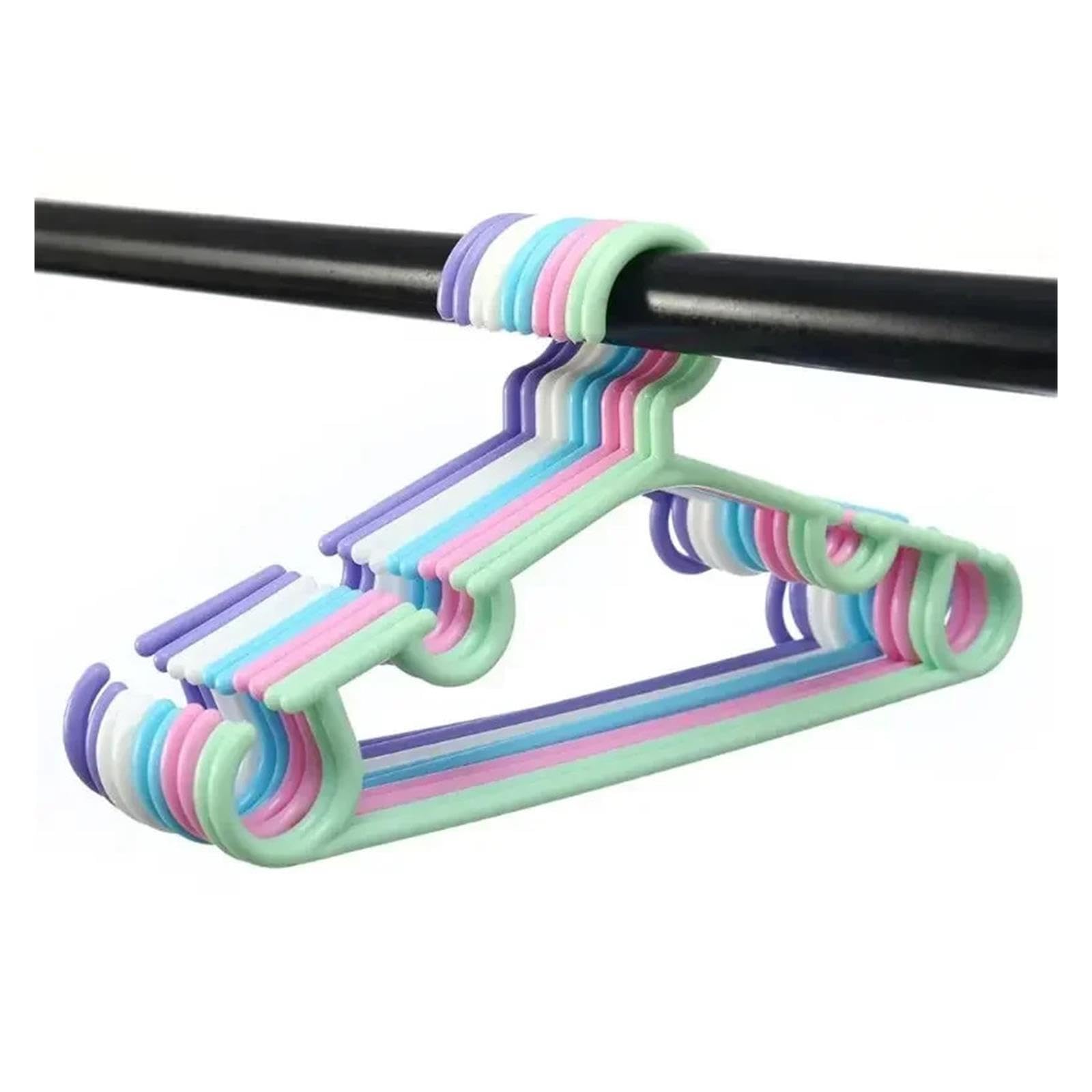 5-20 szt. Wieszaków na plastikowe cukierki Kolorowy wieszak na ubrania Bezpieczny i trwały Może być używany jako maluch(Pink,20pcs)