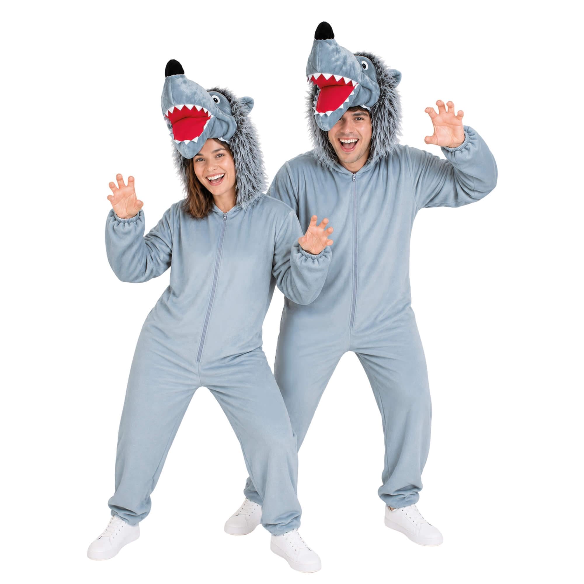 Seruna Wolf-Kostüm, F49 M-L, für Erwachsen-e Männer Frau-en, Wolfs-Rudel Wölfe Tier-Kostüme Fasching Karneval Fasnacht Faschingskostüm-e Karnevalskostüm-e