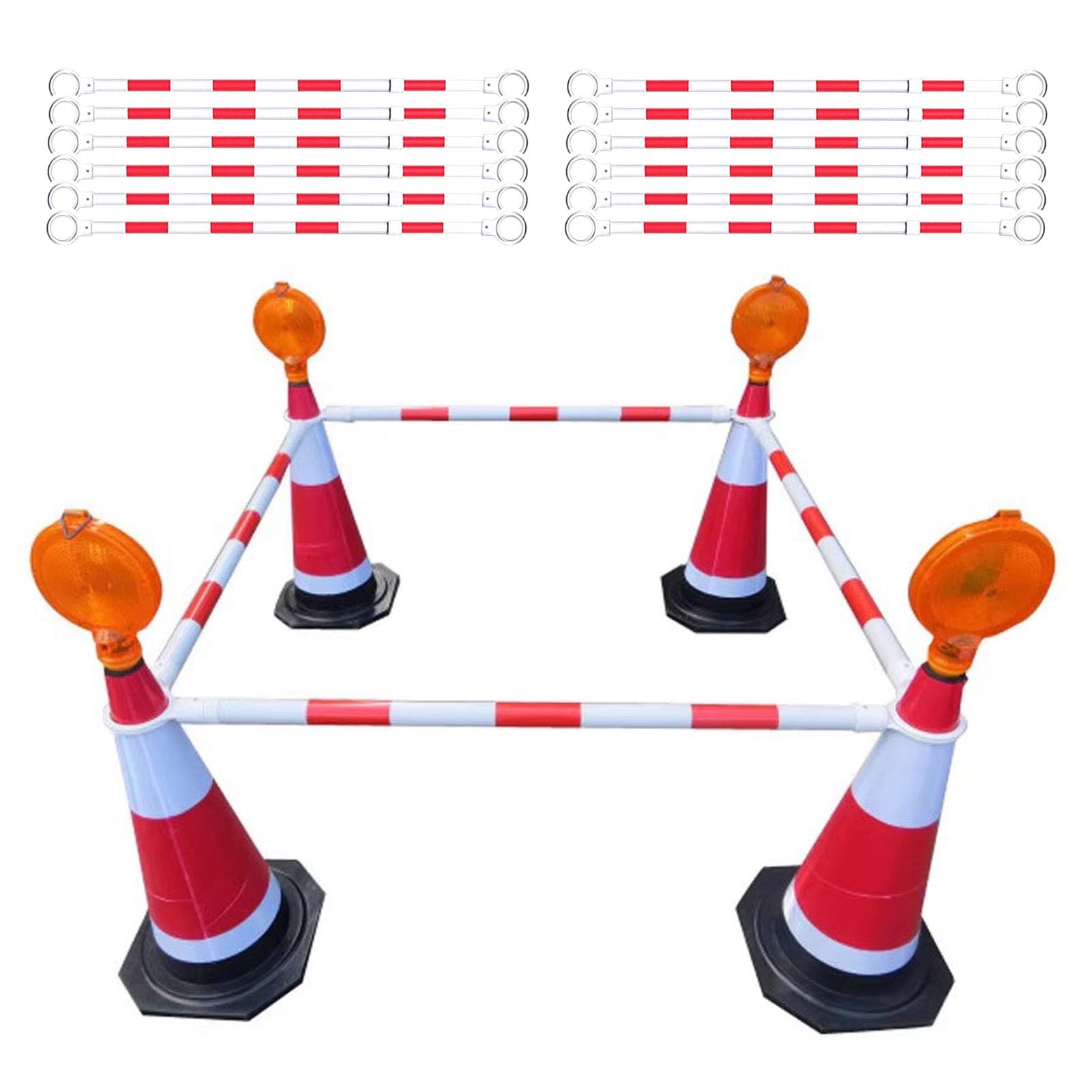 Barrières de Sécurité pour Cônes : Tiges de Connexion Rétractables Contre les Intrusions