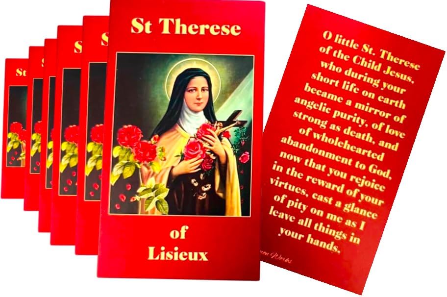Westmon Works St Therese of Lisieux Holy Card Set with Saint Prayer Made in the USA, Pack of 10 - Image 5