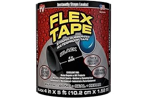 Flex Tap Black Original 4 in x 5 ft Waterproof Tape
