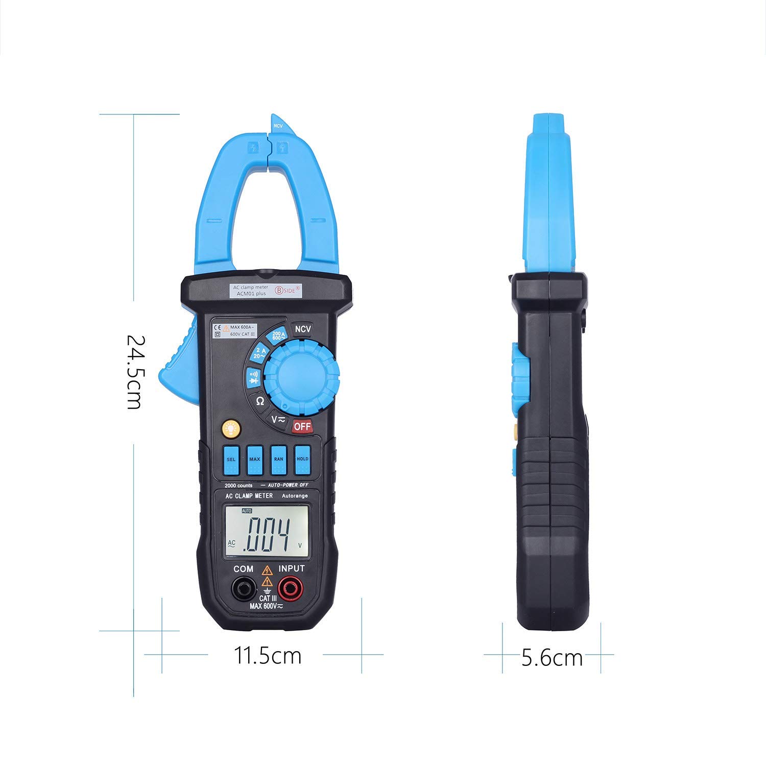 Clamp Multimetr Ammeter Cyfrowy Miernik zaciskowy AC Prąd Digital Band Pen ACM01PIUS Do użytku laboratoryjnego