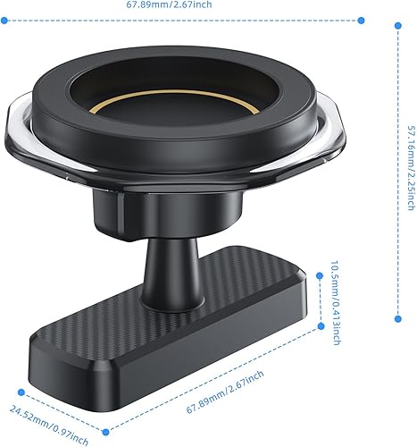 Miniatura 5 de Soporte magnético para teléfono para gimnasio, 0.669 in, 360 grados, accesorios de yoga, soporte magnético para teléfono celular, para gimnasio,