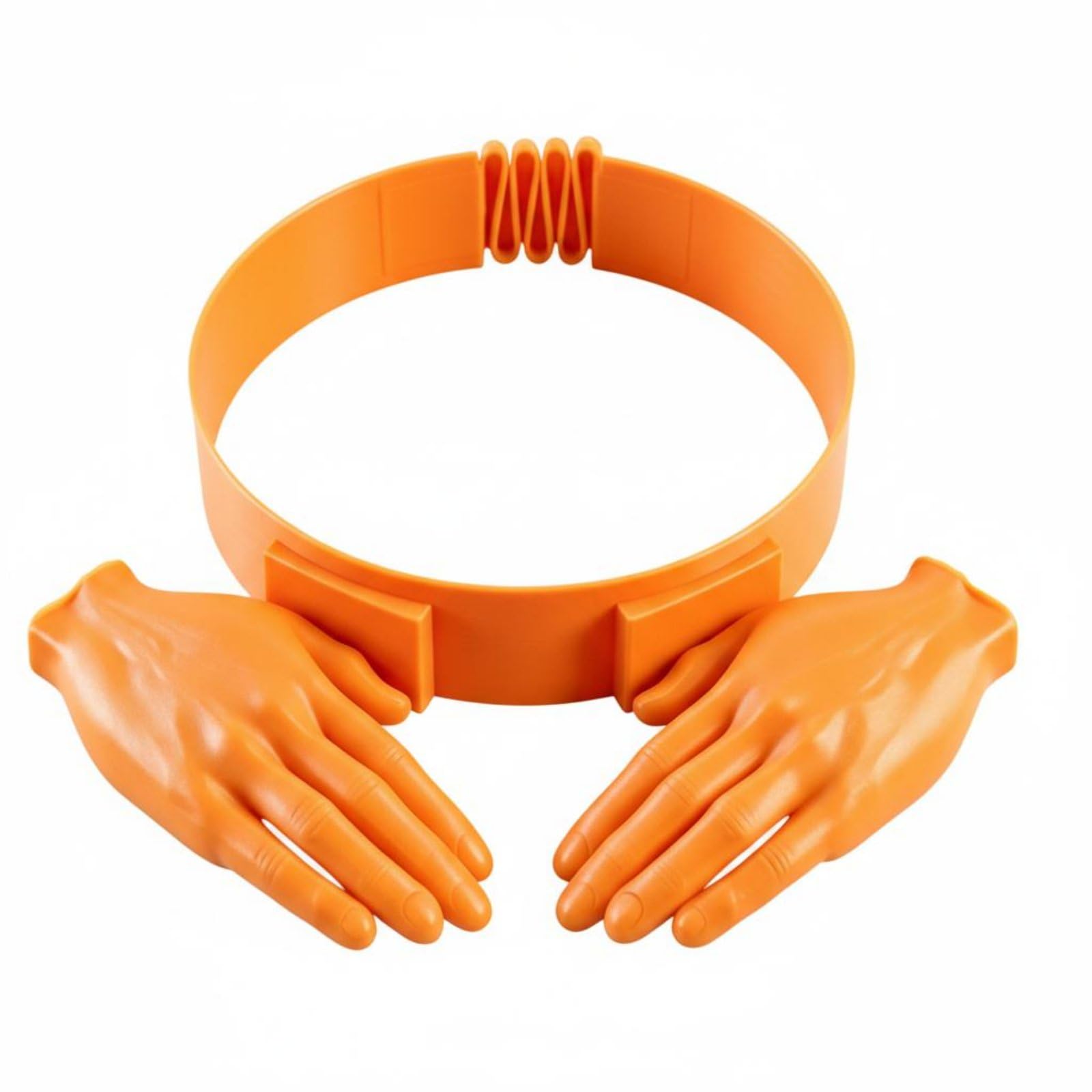 SHOPORA Adjustable Size Double Palm Head Band Creative Design Hand Shaped Sun Hat Comfortable Fit Hand-Shaped Sun Visor Lightweight for Party, Outdoor, Festival, Beach, Orange|eBay Motors | Parts-image-7
