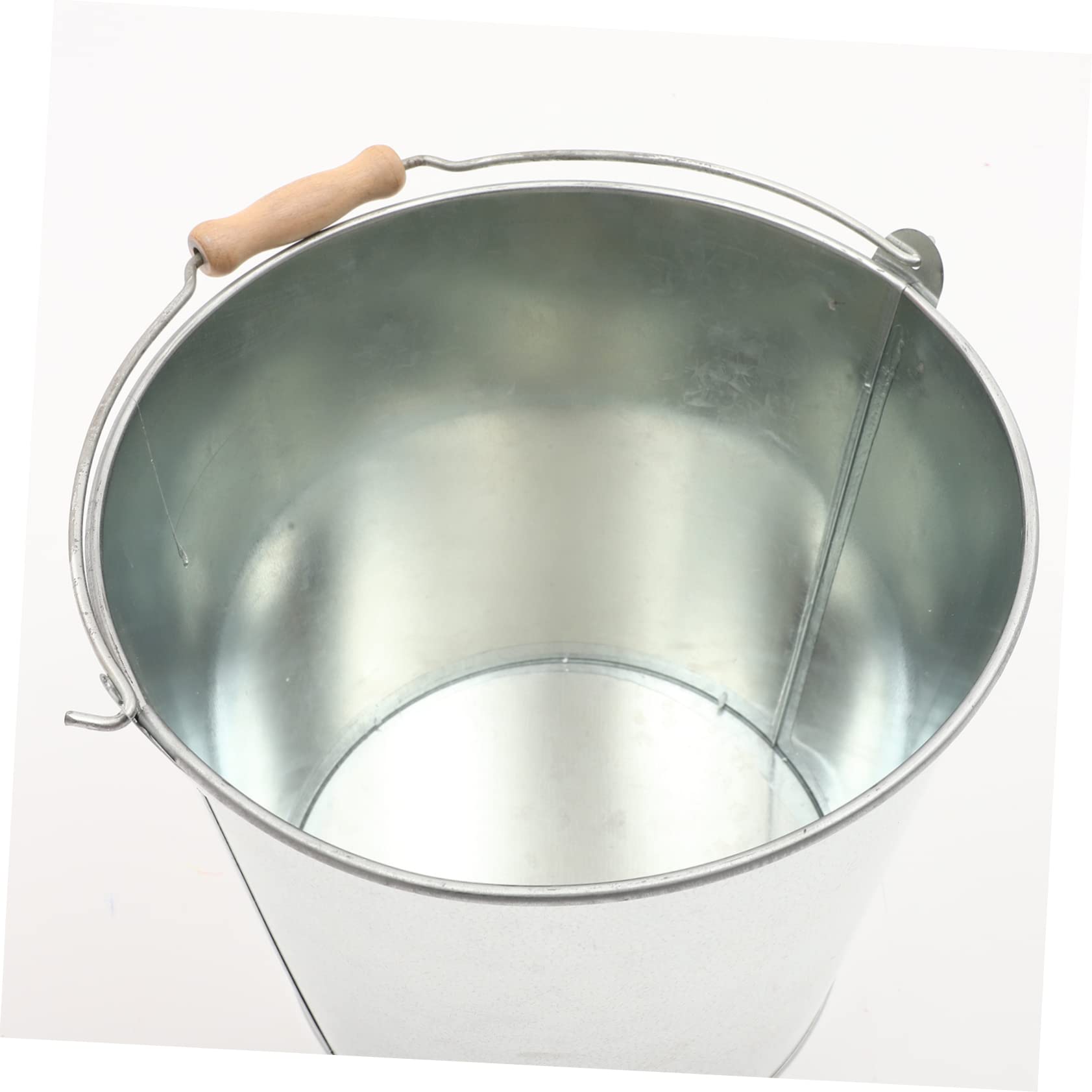 Metalleimer aus Eisen mit Deckel und Griffdesign Multifunktionaler Ascheeimer für Papier und Müll Geeignet für Opferzeremonien und Gebetszeremonien in Silber