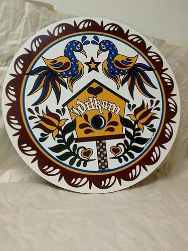 Pennsylvania Holland Hex Sign Ideas Round Tin Sign Metal Poster Wall Funny People Cave Cool Wall Door Plaque 12x12inch
