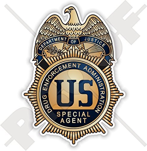 US Justice Department DRUG ENFORCEMENT ADMINISTRATION Badge DEA America USA, American 100mm (4