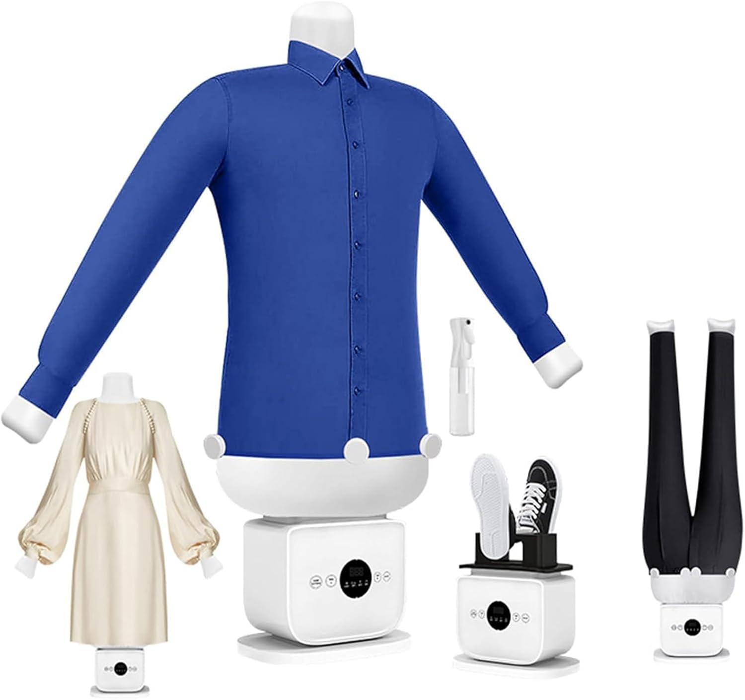 Automatic Hot Air Dryer & Iron,Portable Electric Clothes Dryer Steamer for Clothes 8 Minutes Quick Ironed Dry Steamer, Clothes Dryer and Hands-Free Wrinkle Remover Hands-Free