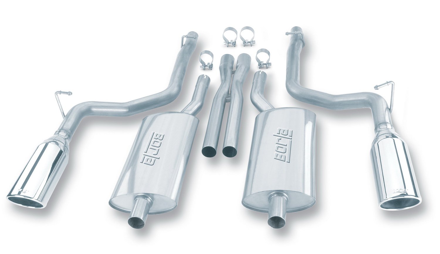 Borla 140125 Cat-Back Exhaust System - 2.25" Stainless Steel, Performance Sound, Power Boost - View #5