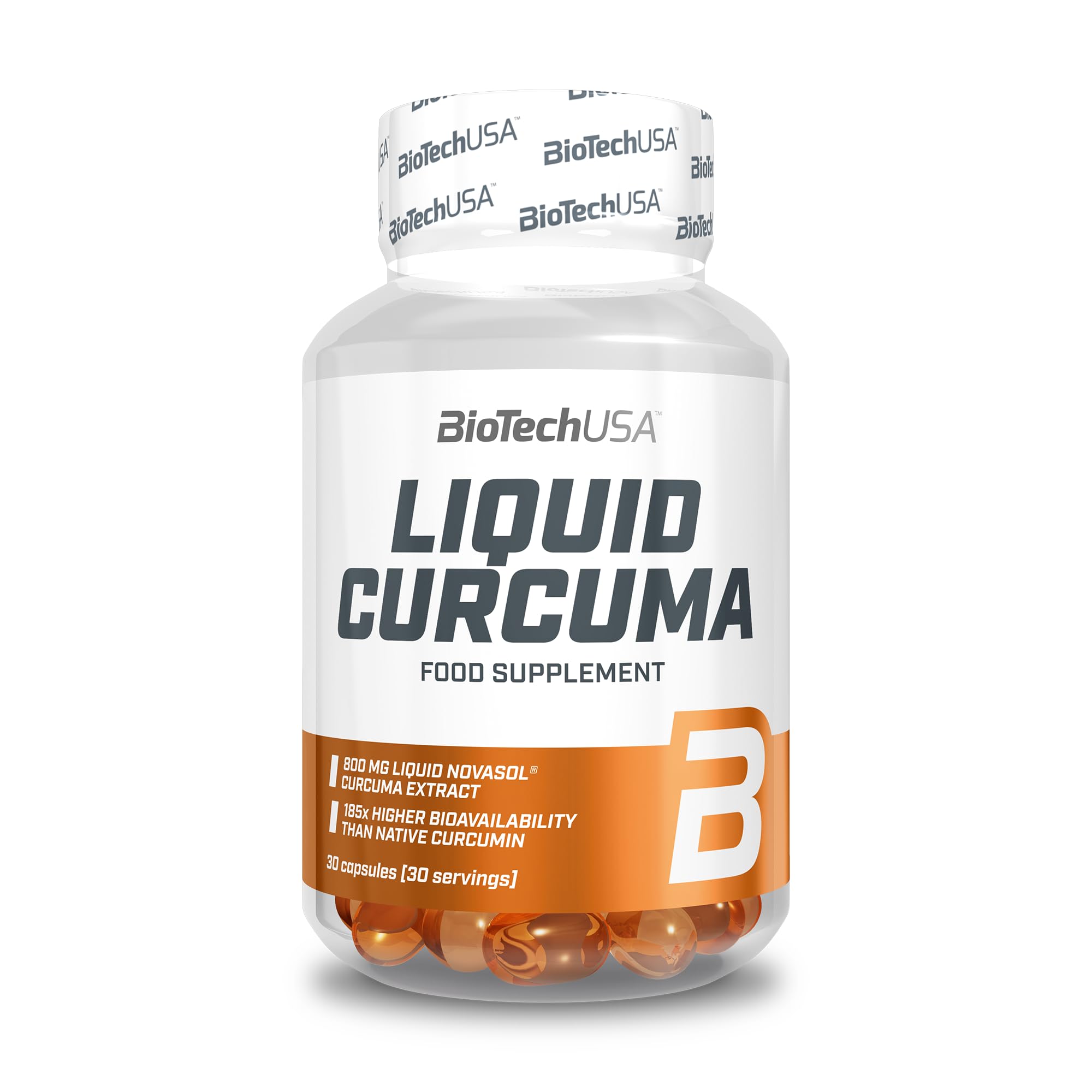 BioTechUSA Liquid Curcuma | High Bioavailability | Liquid Curcumin Extract | with Vitamin D | 30-Day Supply