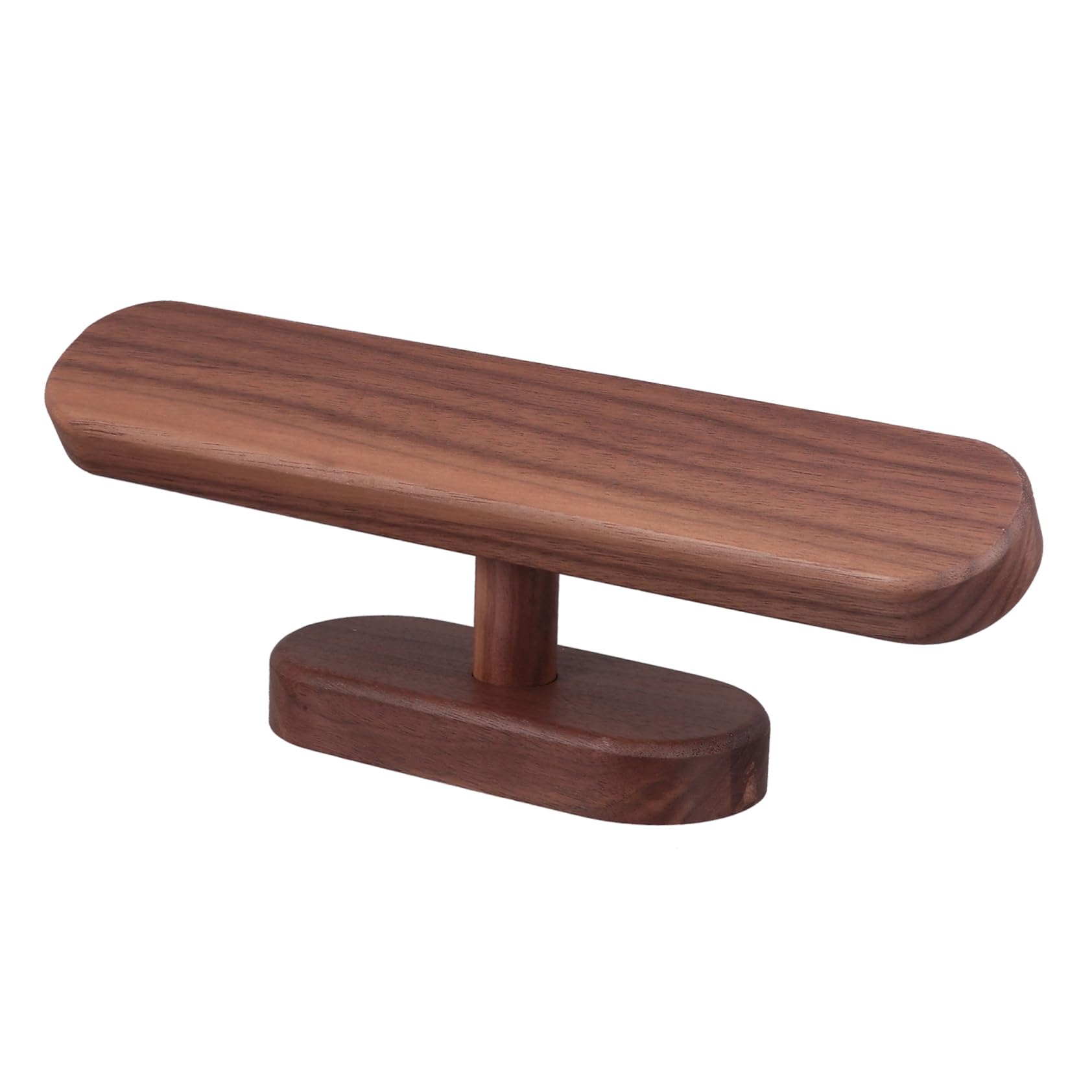 Présentoir de bijoux et montres en bois de noyer - Petit présentoir de bureau pour bracelets, accessoires, solution de rangement pour la maison et le magasin