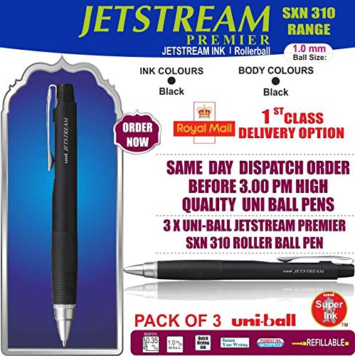 X Uni Ball Jetstream Premier Sxn 310 Rollerball Black