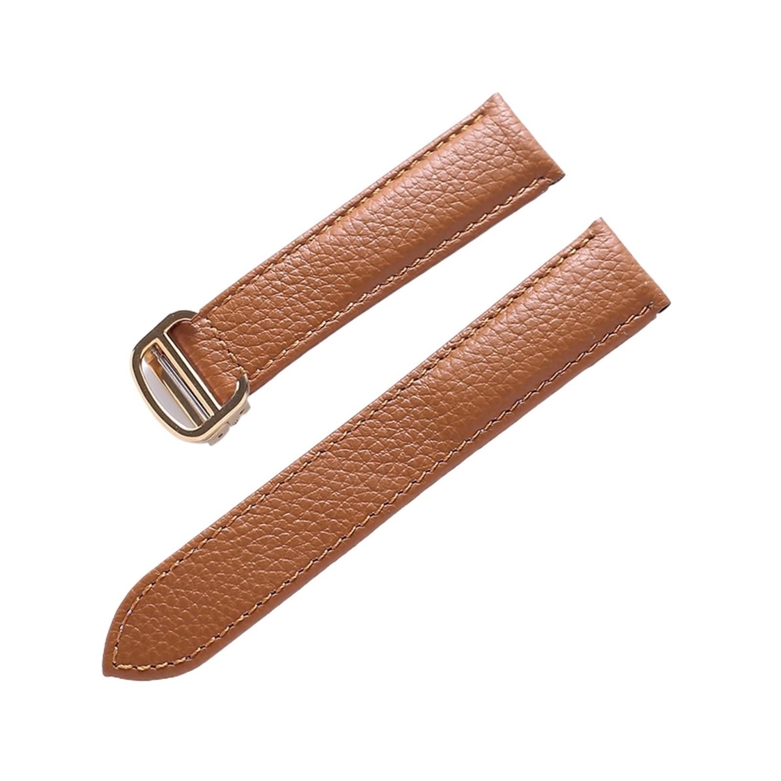 Genérico FYXT Correa de reloj de cuero Litchi suave compatible con accesorios Tank London