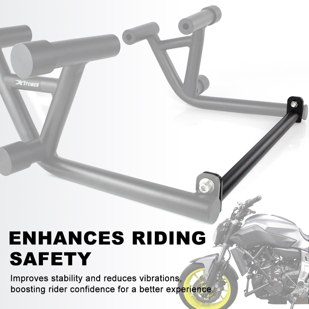 Xitomer Stunt Crash Cage Compatible with XSR700 2015-2024, FZ-07 MT-07 2014-2024 FZ07 MT07 Drift Street Engine Guard Crash Bar Race Rail
