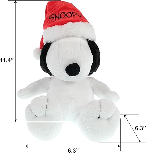 Miniatura 4 de Snoopy from Peanuts - Figura de felpa estilo gnomo de 11 pulgadas, decoración interior del hogar y decoración navideña