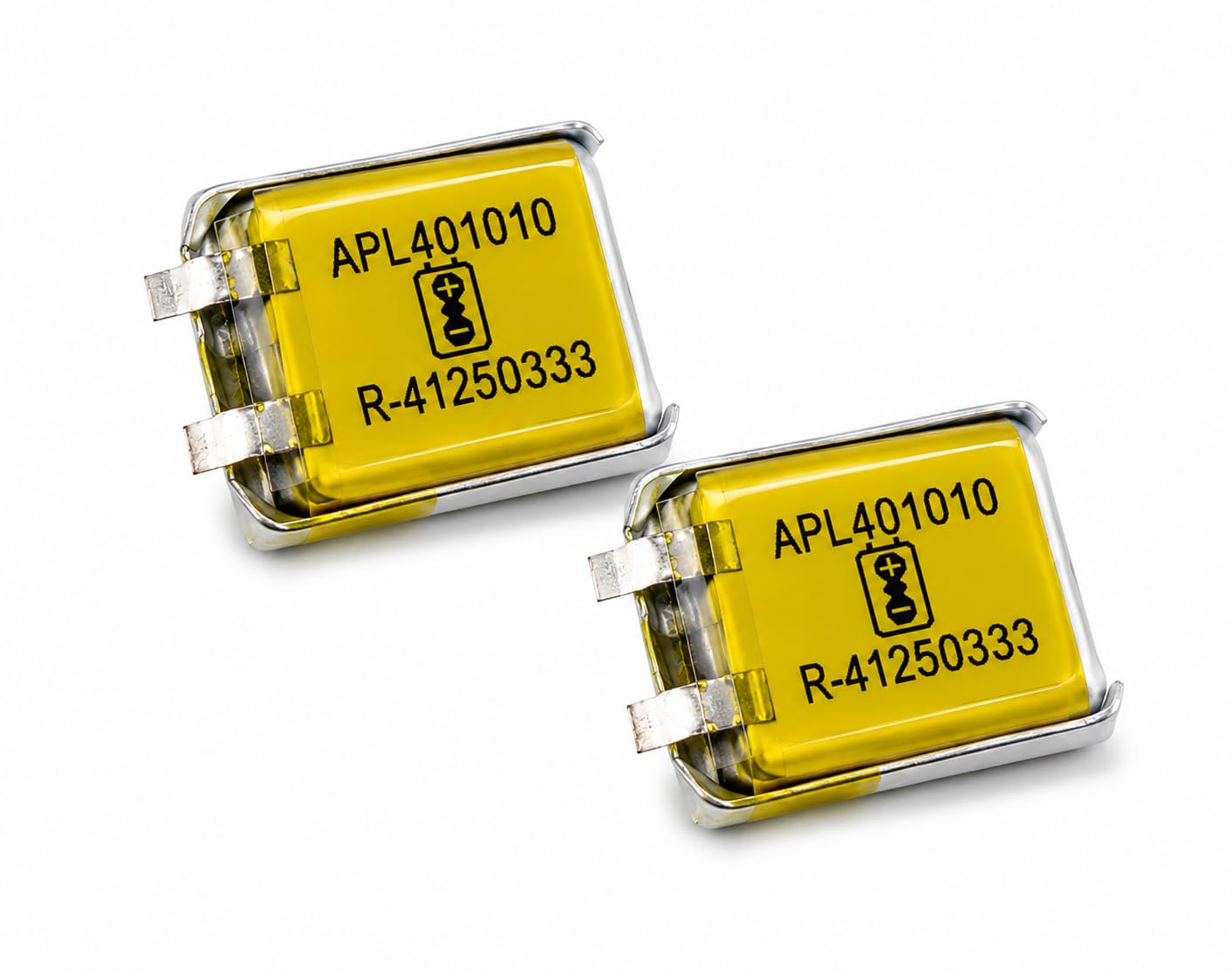 3.7V 25mAh Li-Polymer Rechargeable Battery APL401010 Micro LiPo Cell for Smart Watch, Bluetooth Earbuds, DIY Electronics & Wearable Devices (Pack of 2)-image-1