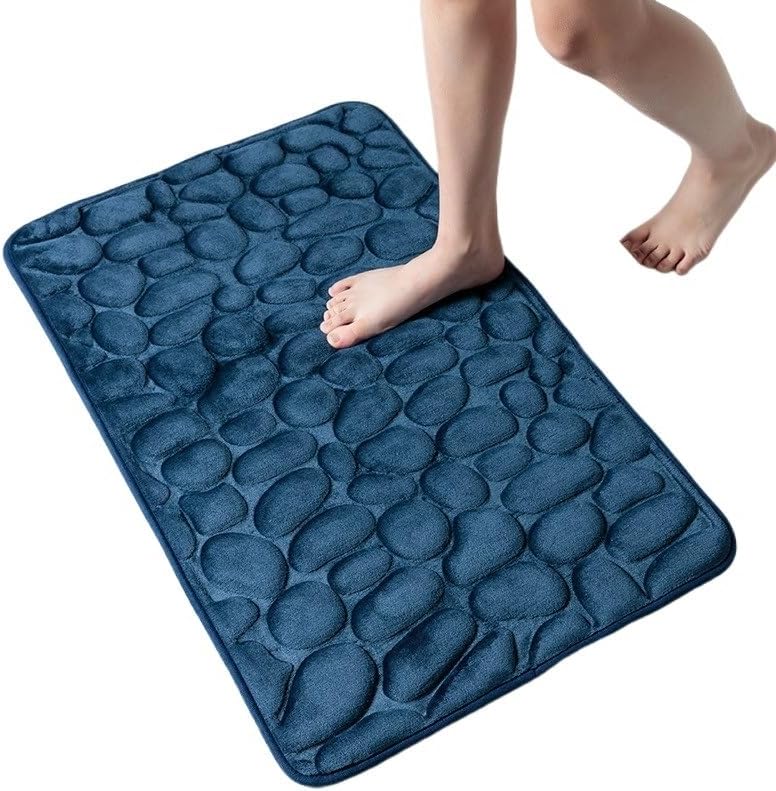 Alfombra antideslizante de terciopelo con relieve de espuma viscoelástica, alfombrilla antideslizante para baño, Sala De Estar, Alfombrilla de