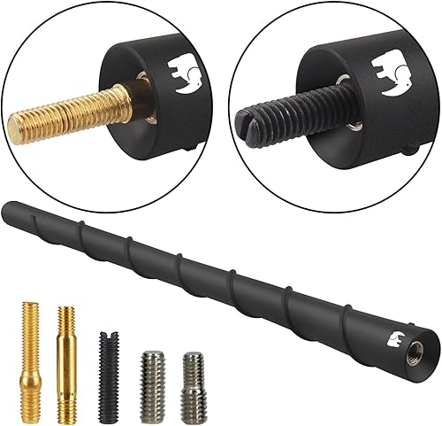 Miniatura 5 de ONE250 Antena de núcleo de cobre flexible en espiral de 8 pulgadas, compatible con todos los camiones Dodge RAM (RAM 1500, RAM 2500 o RAM 3500