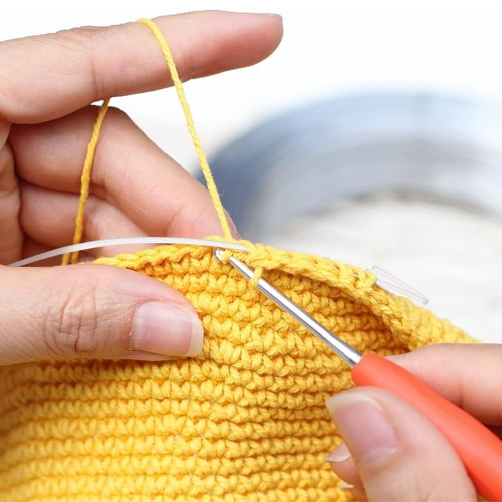 BENECREAT Hilo de Pescar de Nailon 35m, Línea Redonda Transparente, Línea Con Ala Viscoelástica para Pescar, Alas del Sombrero, Fabricación de Joyas, Diámetro: 1.5 mm