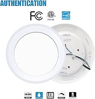 Vista 2 de ECOELER Luces LED de disco de montaje empotrado regulables de 6 pulgadas, 16.5 W, 1000 lm, luz de día de 5000 K, luz de techo de montaje