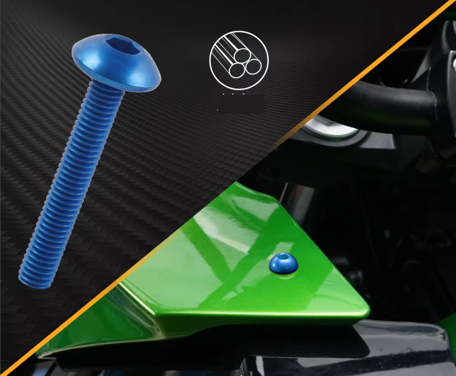 Compatibile Con YZF Per R1 Per R15 Per R3 Per R6 190PCS Moto Carenatura Bulloni Di Fissaggio Clip Vite Bulloni E Dadi Set Kit Viti Moto(Green)