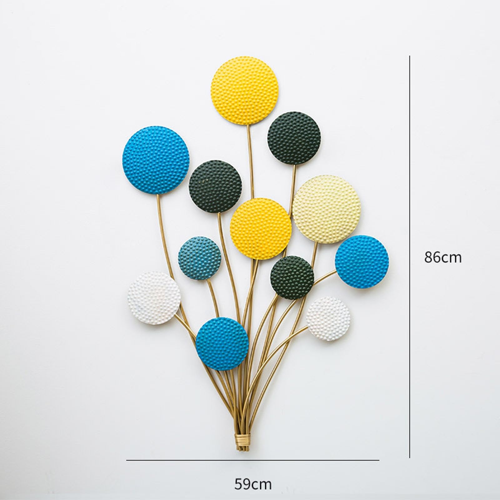 Sztuka dekoracji ścian i metali Metalowy balon ścienny dekoracja do salonu 86x59cm Nowoczesna sztuka ścienna 3D Rzeźba ścienna Wystrój domu