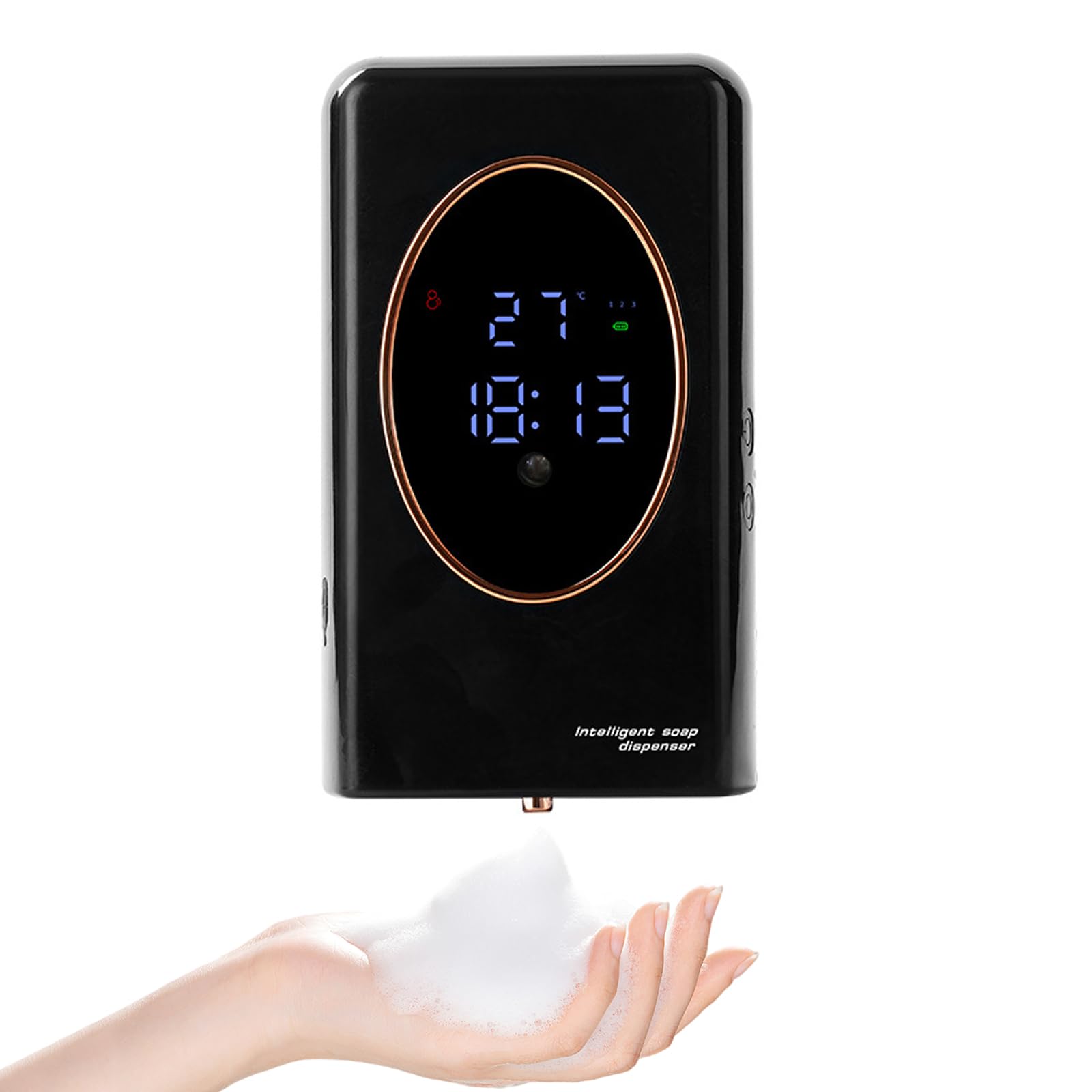 Distributeur de savon automatique noir pour une cuisine et salle de bain épurées