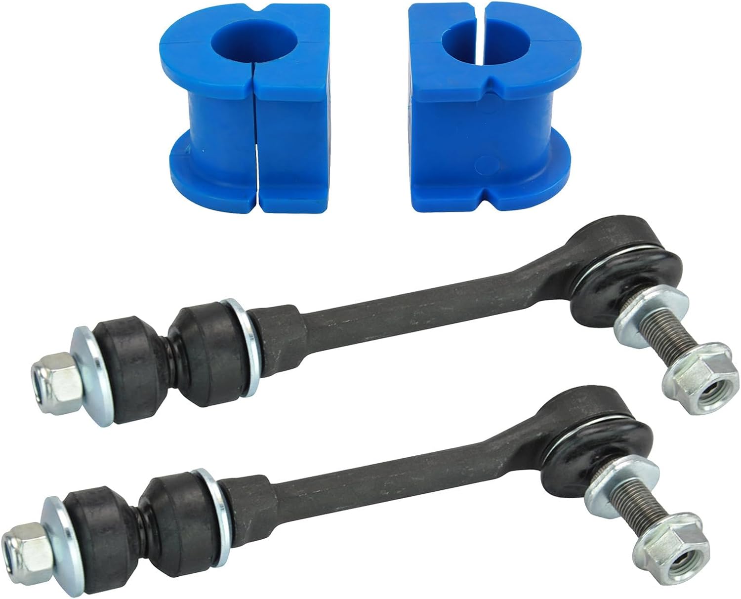 TRQ Front Suspension Kit Sway Bar Bushing Set Sway Bar Stabilizer Link Compatible with 2001-2007 Toyota Sequoia 2003-2006 Tundra
