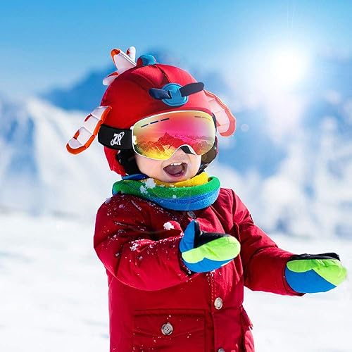 Miniatura 7 de ZIONOR XMINI Gafas de esquí o snowboard para niños y niñas Gafas para la nieve con protección de rayos ultravioleta, no se empañan, con lente