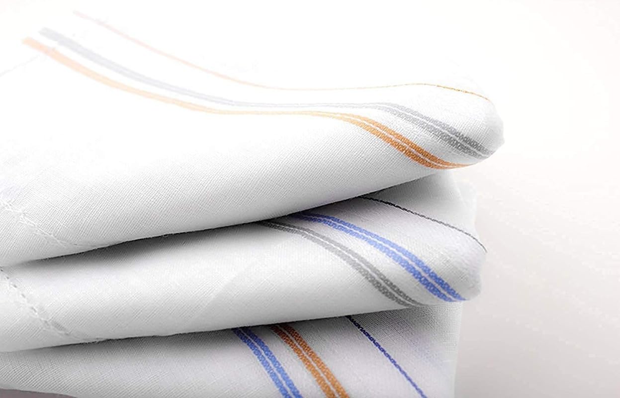 Kolva Cotton Premium Collection Handkerchief|Easy Wash & Solid Color (Pack of 3) 1