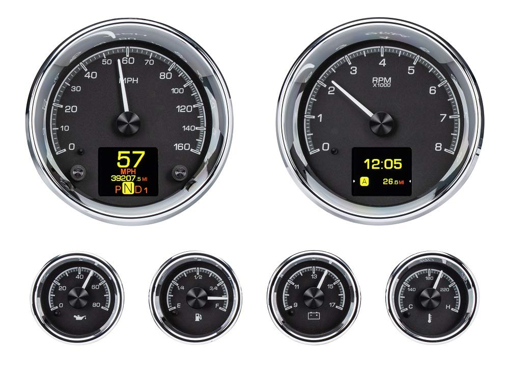 Amazon.com: Dakota Digital HDX-2024-K Universal 6 Gauge Round