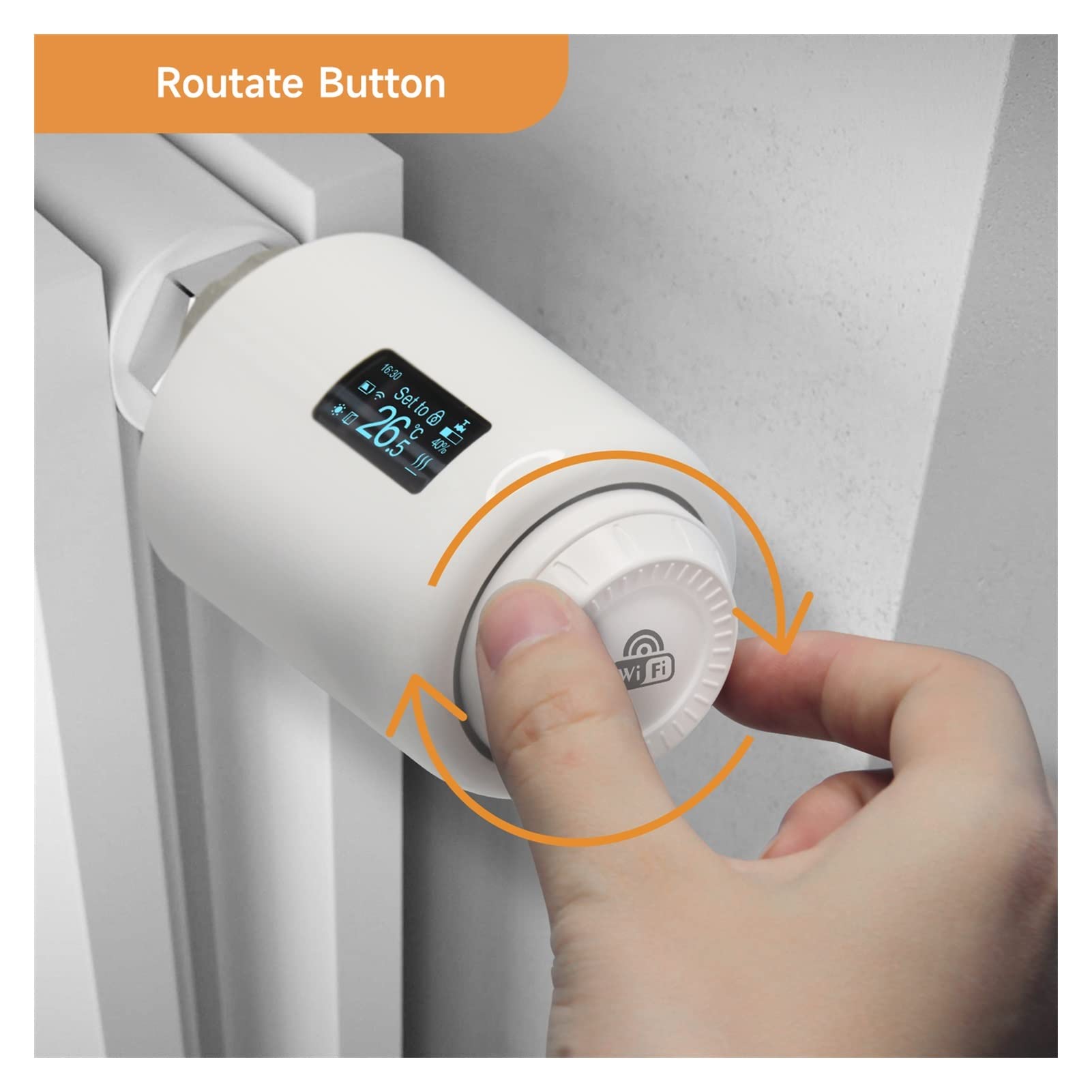 Termostato inteligente de radiador con WiFi, ahorra costos de calefacción con el controlador de temperatura termostático inteligente de válvula de radiador