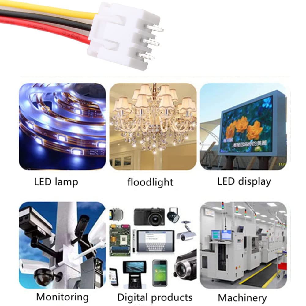 120pcs（60Pairs ）2.54mm JST 3 pin Micro Elettrico Spina Connettore ，150mm JST XH 3-Pin Plug Maschio a Femmina Cavo Cavo Elettrico Connettore