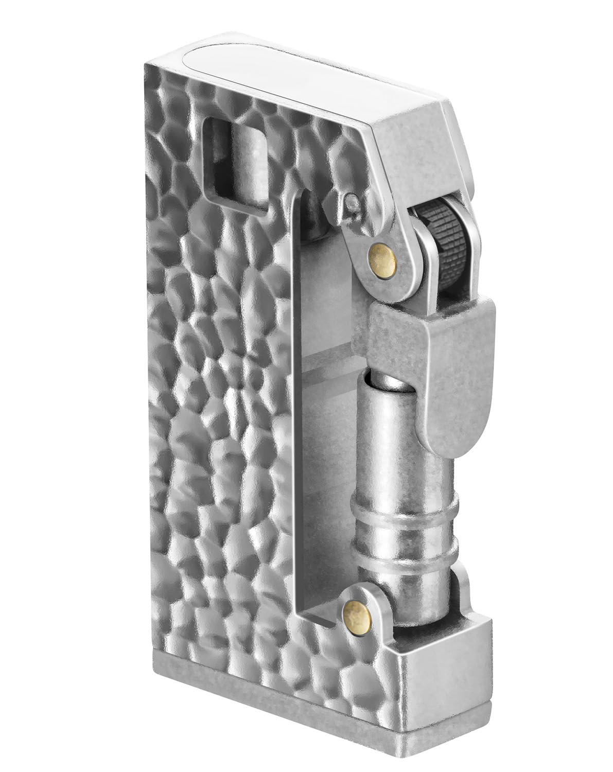 Wallego Men's Silver Vintage Petrol Lighter Refillable Kerosene Lighter For (Sold Without Petrol)