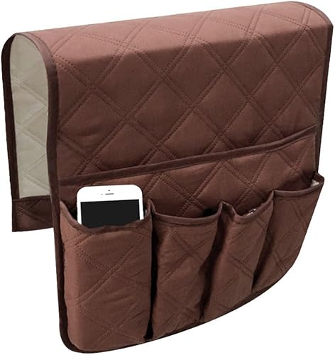 Organizador impermeable para sofá, silla, reposabrazos, sofá y brazos, bandeja para colgar en la mesa, bolsillo para armario de televisión,