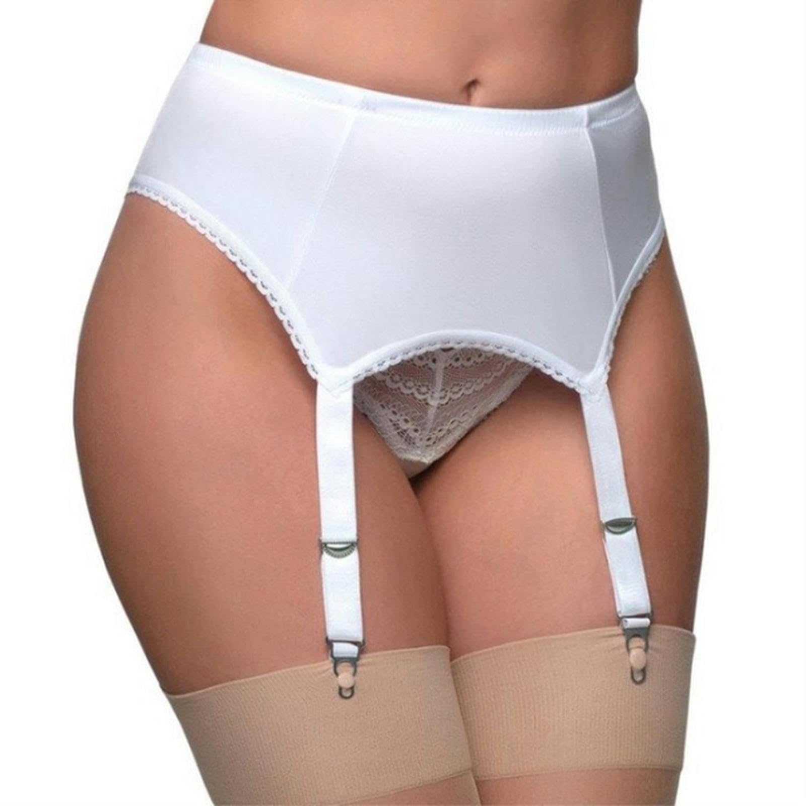 VOIV Vintage Garter Belt Stockings Retro High Waist Suspender 4 Straps Sexy Lingerie 5 Colors